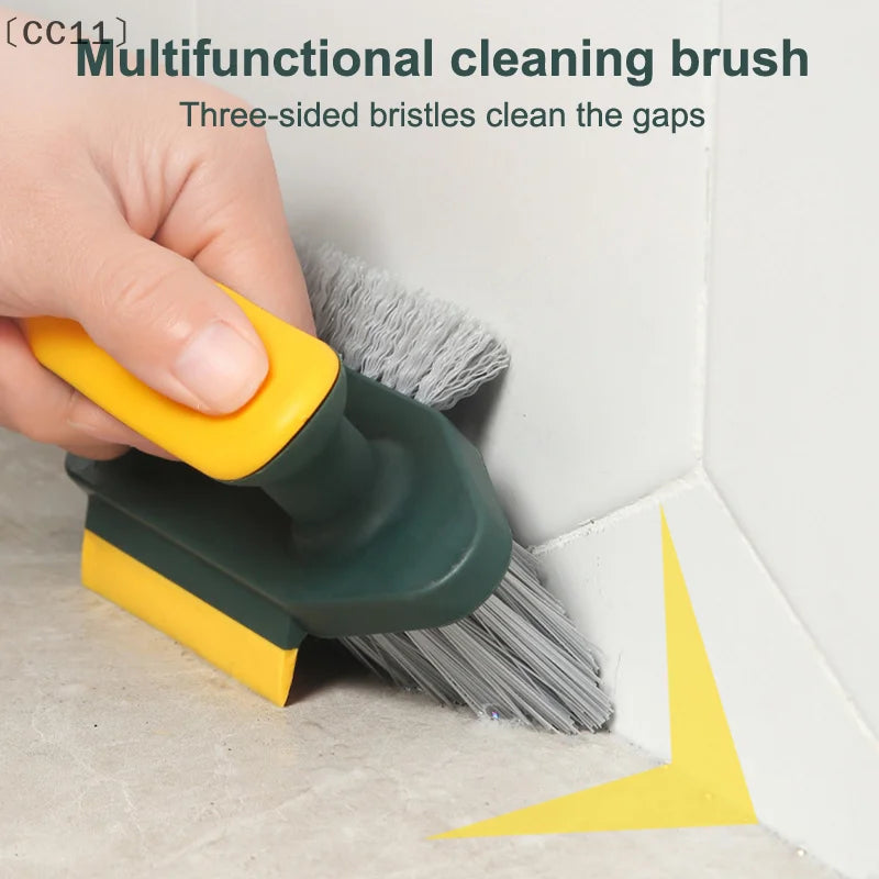 CC114 1 V-shape Crevice Scrubber Brush Kitchen Bathroom Tile Floor Qme