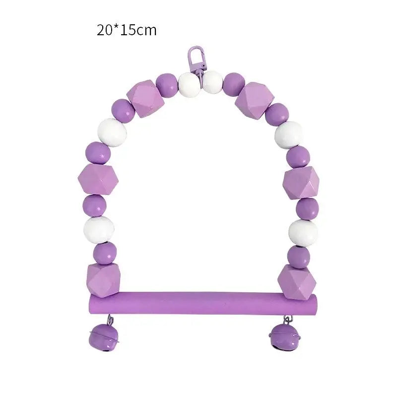 Bridge Bird Supplies Climbing Toys Cage Accessories Colorful Pet Qme A2