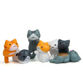 6 Pcs/Set Cartoon Lucky Cat Home Garden Bonsai Decorations Miniatures Gift Lovely Micro Landscape Kitten Miniature Craft Qme 6pcs