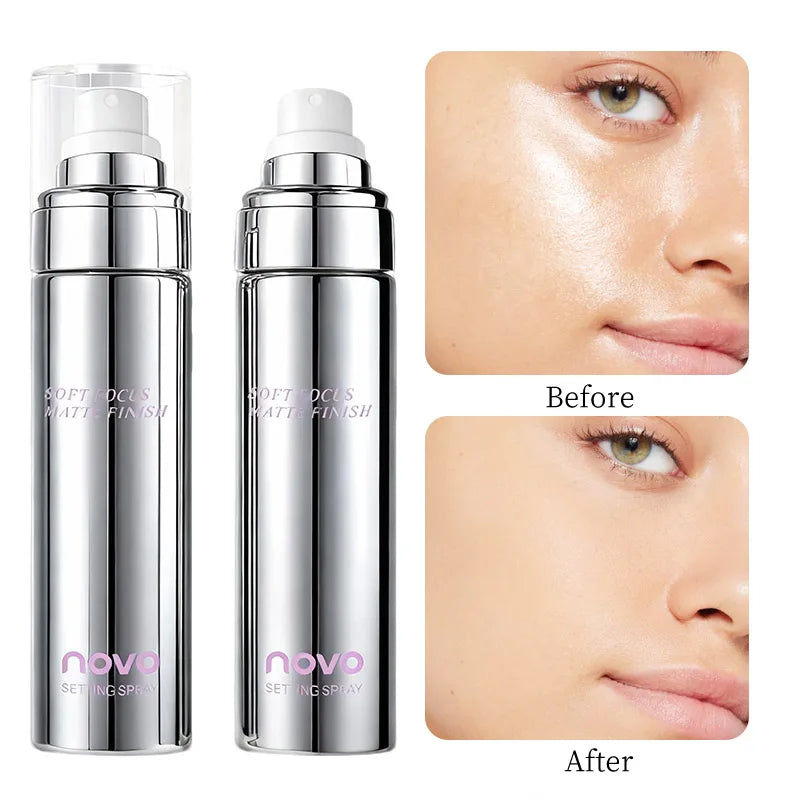 Long-Lasting Setting Spray With Hyaluronic Acid & White Truffle, Moisturizing, Oil Control, Quick-Drying Qme 01