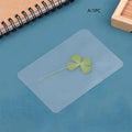 1 5 Lucky Clover Postcards Natural Grass Transparent Wishing Cards Qme A