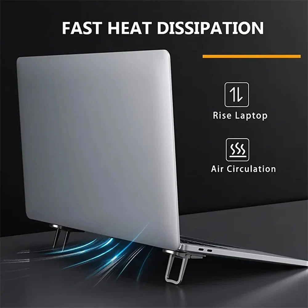 Foldable Laptop Stand Home Invisible Non-slip Notebook Bracket Universal Adjustable Folding Laptop Stand for MacBook HP Lenovo Qme