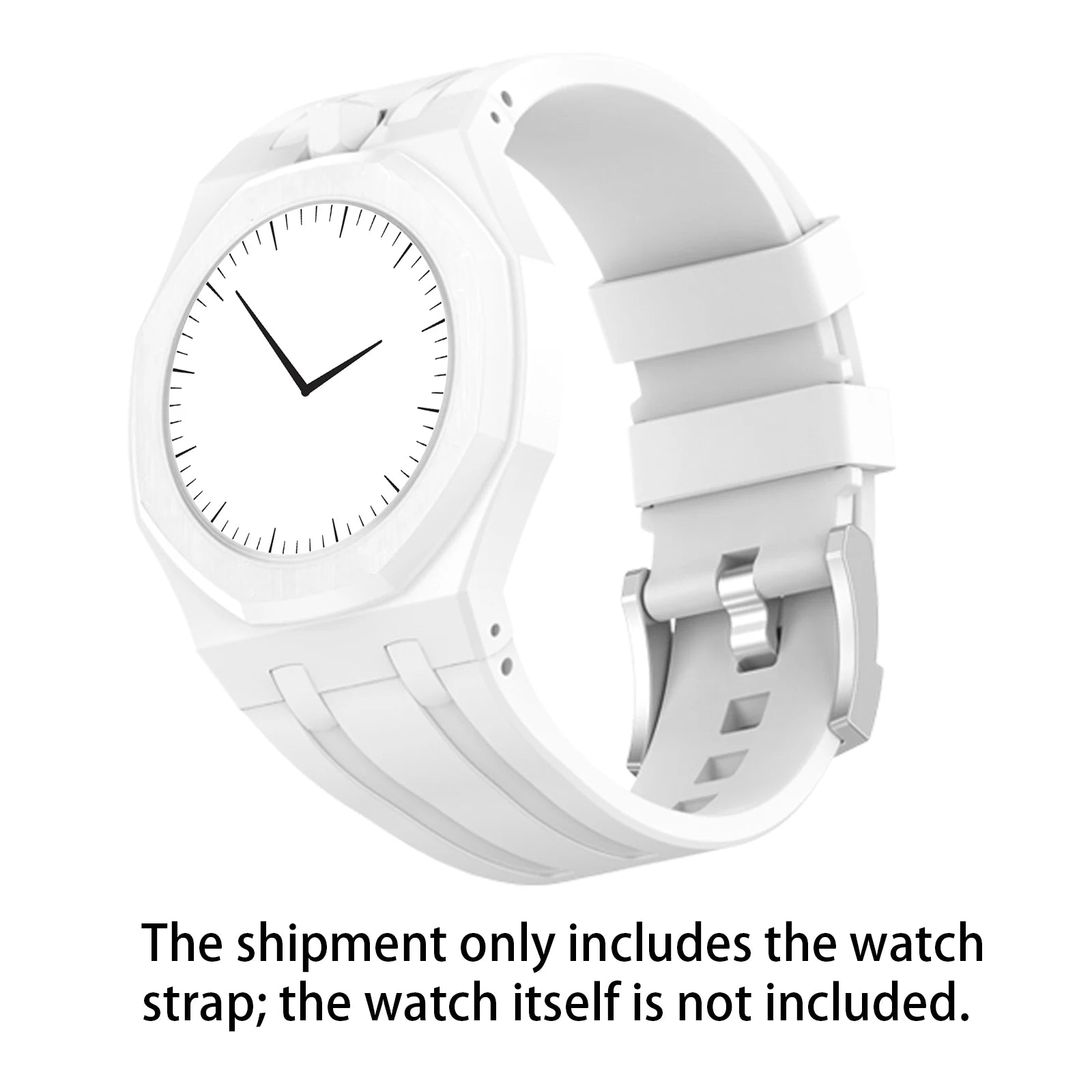 Change to Wristwatch Strap + Case for Swatch x AP Royal pop Pocket Watch PC Case+Silicone Band 2 In 1 Wriststrap Accessories ﻿ Qme