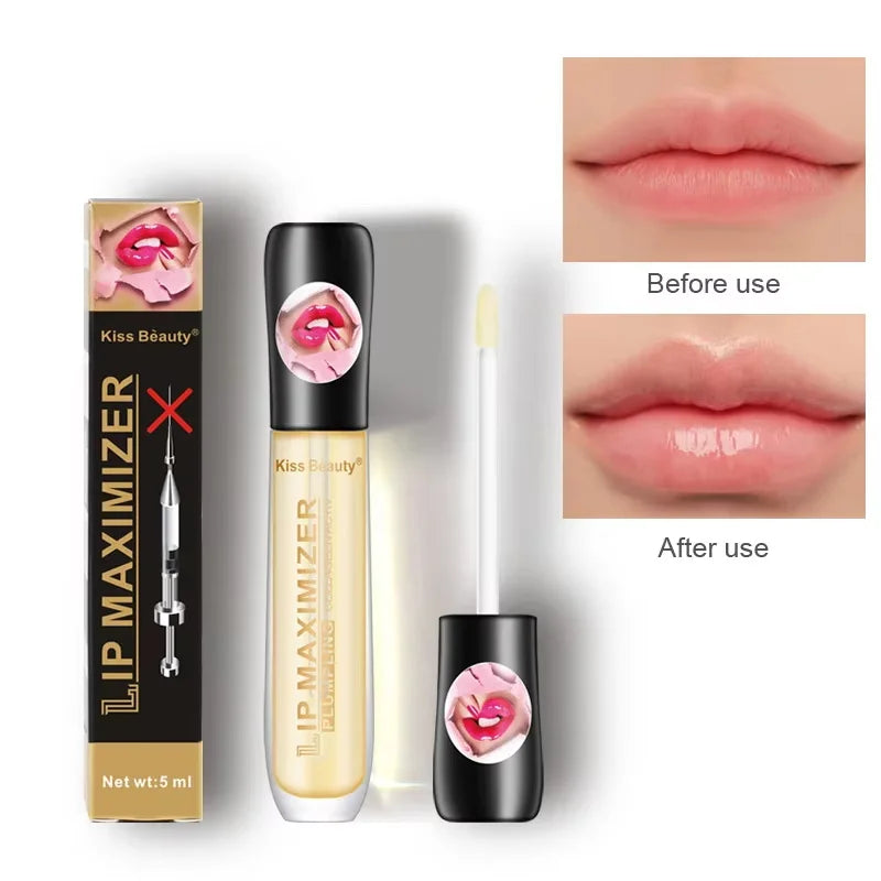 Fast Volumising Lip Plumper Serum Sexy Lip Oil Gloss Increase Lip Elasticity Reduce Fine Lines Brighten Moisturizing Lip Care Qme 1pc