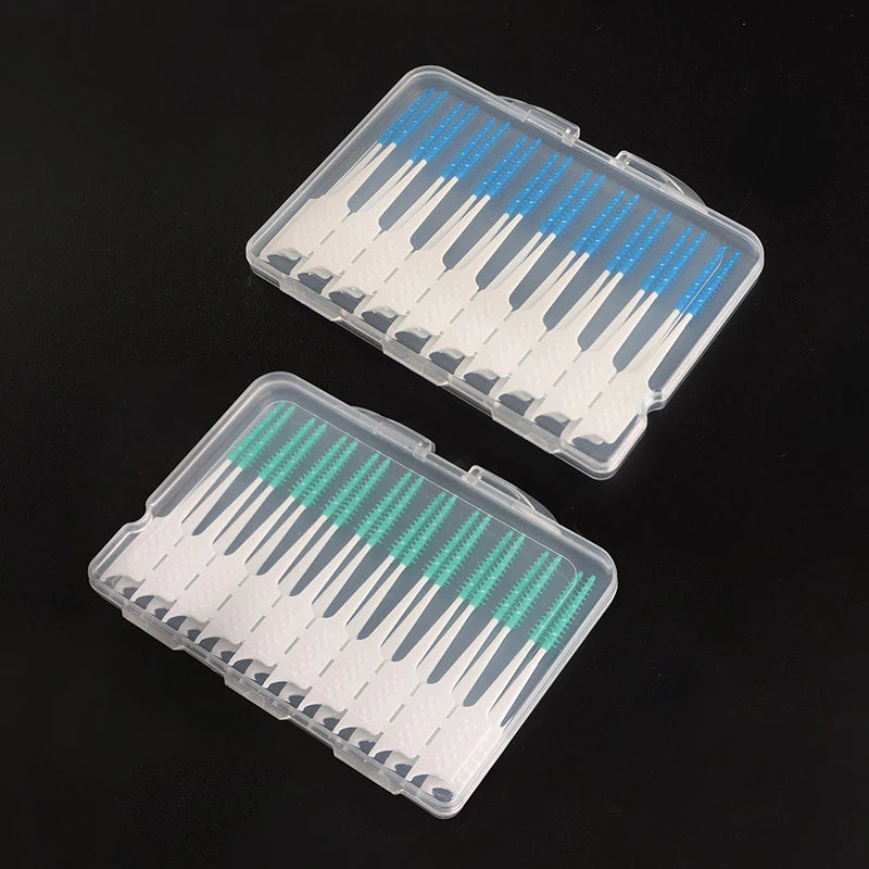 Soft Bristle Silicone Toothpicks Interdental Brushes Oral Hygiene Qme