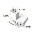 US Adapter 5V 2A Fast Charging UL Plug One USB Port Phone Wall Qme one size white