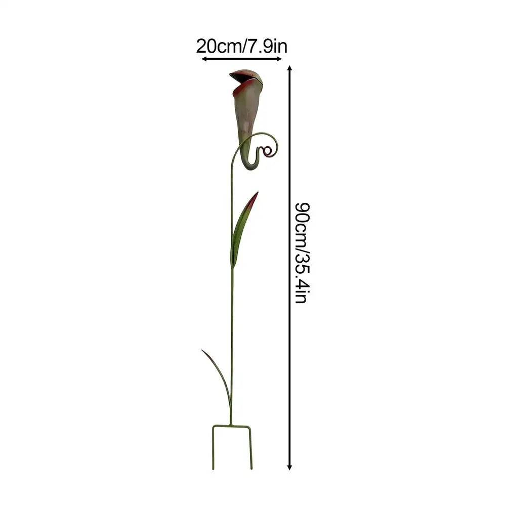 Metal Carnivorous Plant Garden Stake Whimsical Nepenthes Decorative Funny Garden Sculpture For Lawn Backyard Patio Landscape Qme a China Mainland