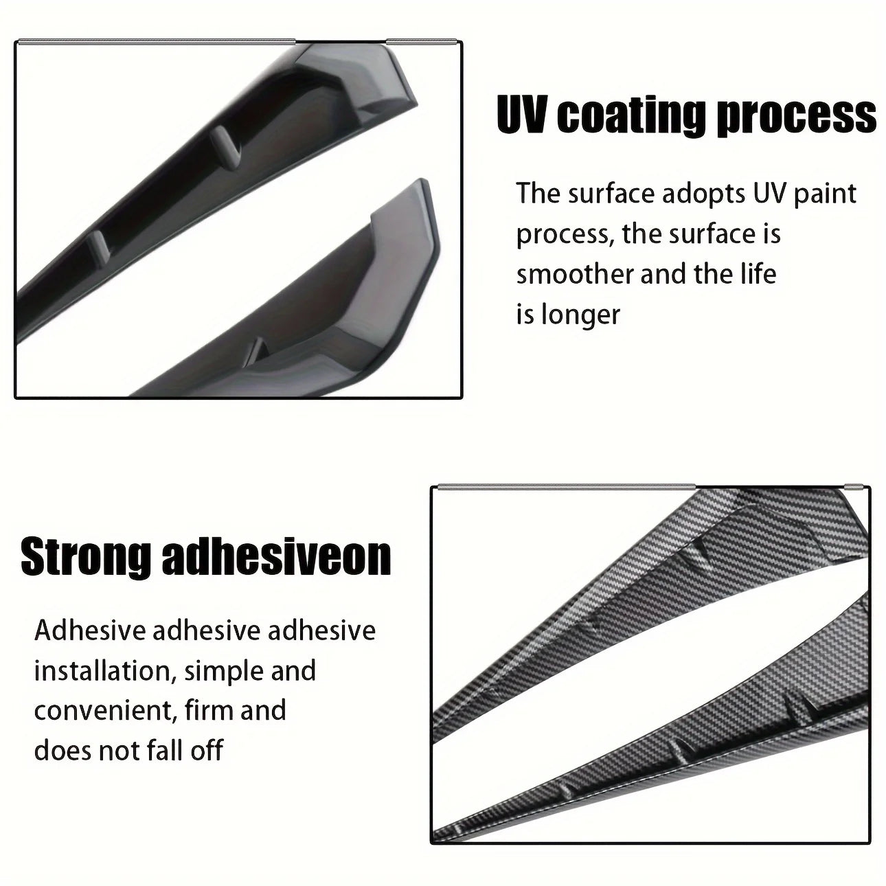 Car Fender Side Vent, 2pcs Carbon Fiber Spoiler Body Trim Cover, Airflow Inlet Air Hole Grille, Car Accessories For Most Cars Qme