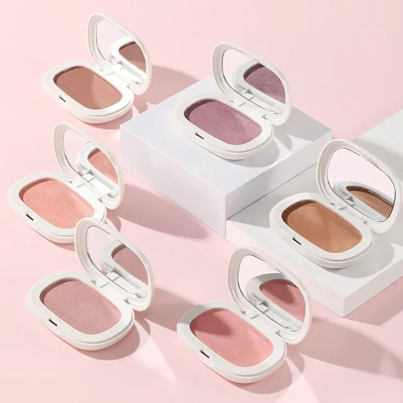 Face Blusher Matte Natural Cheek Tint Brighten Face Contouring Waterproof Cosmetics Blush Powder Soft Female Makeup 1pcs Blusher Qme