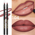 Waterproof Matte Lip Liner Contours Lips Shades Lipstick Long Lasting Qme 104