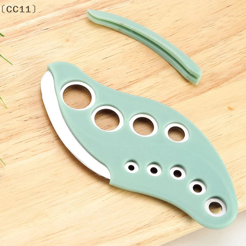 CC11Herb Stripper Tool 9 Holes Herb Cutter Kitchen Herbs Leaf Qme