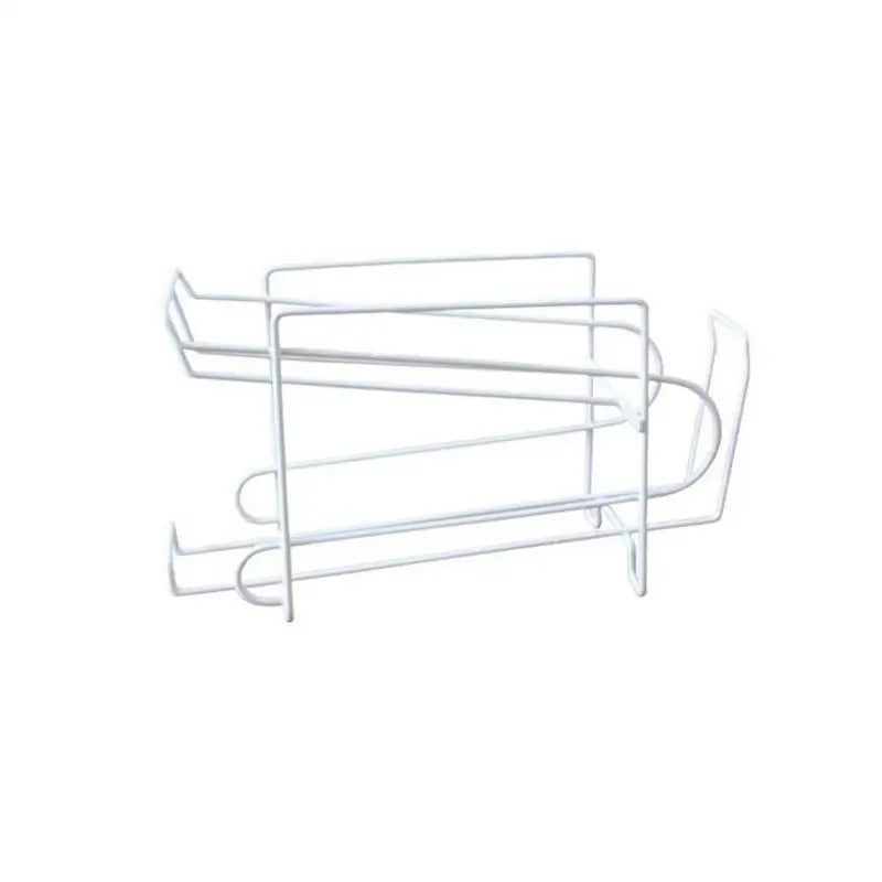 Iron Double-layer Cola Storage Rack Kitchen Soda Can Rolling Shelf Qme A
