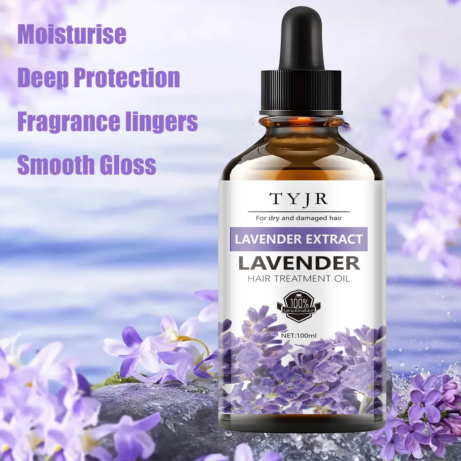 Lavender essential oil for skin care, massage, shower, diffuser relaxing essential oil for face, body, nails, hair, eyelashes Qme