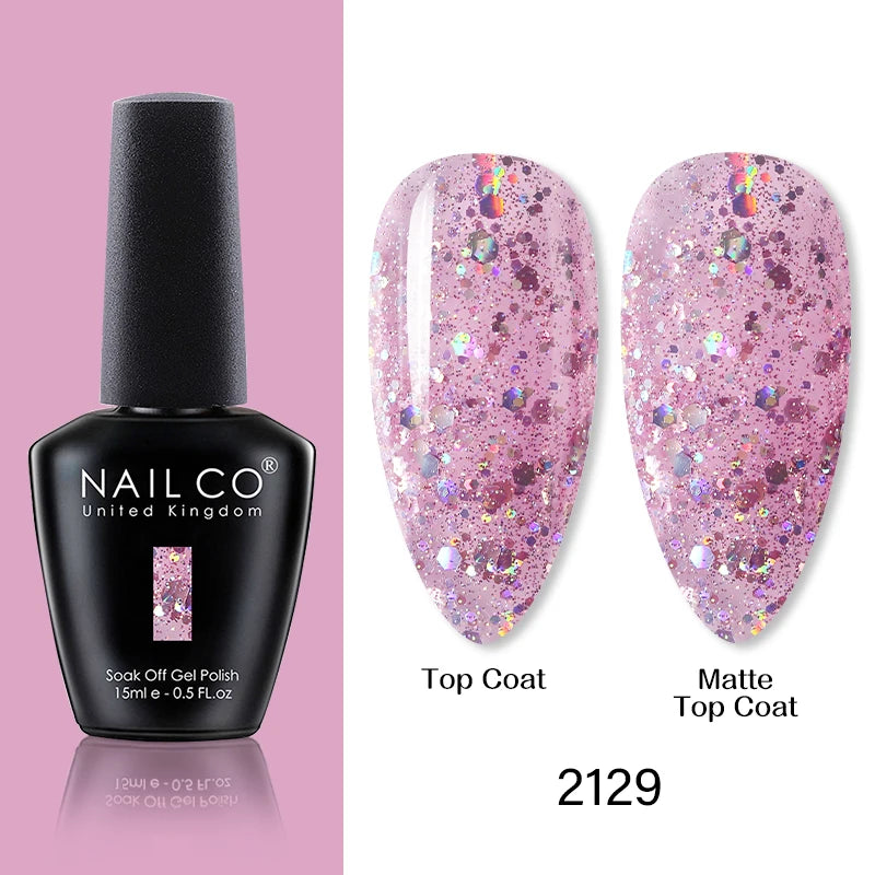 NAILCO Springsummer Hybrid Gel Nail Polish Semi-permanent UV Varnish Qme 2129