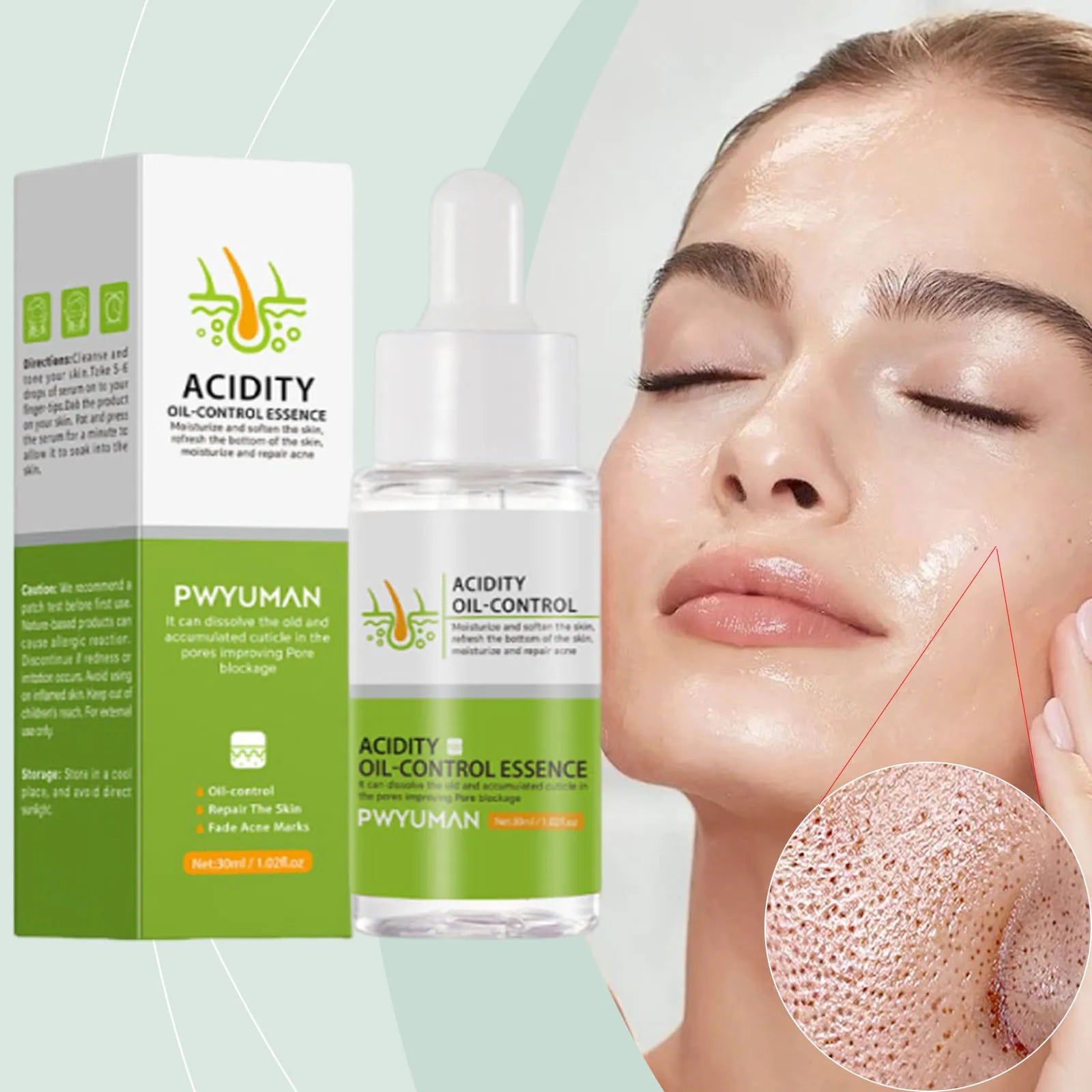 Salicylic Acid Pore Clearing Cream Shrink Pores Remove Blackheads Acne Brighten Moisturizing Smooth Skin Care Korean Products Qme