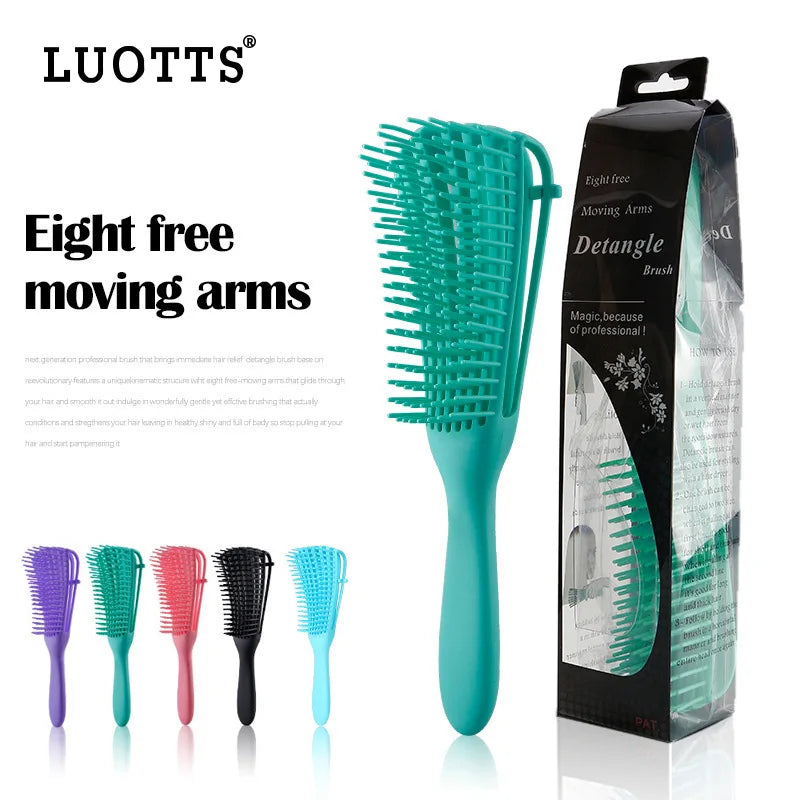 Octopus Comb Ladies Shampoo Shun Hair Hairdressing Big Bend Straight Qme