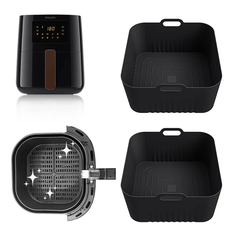 Silicone Air Fryer Mould Philips HD9252 HD9200 HD9255 Accessories 4 Qme