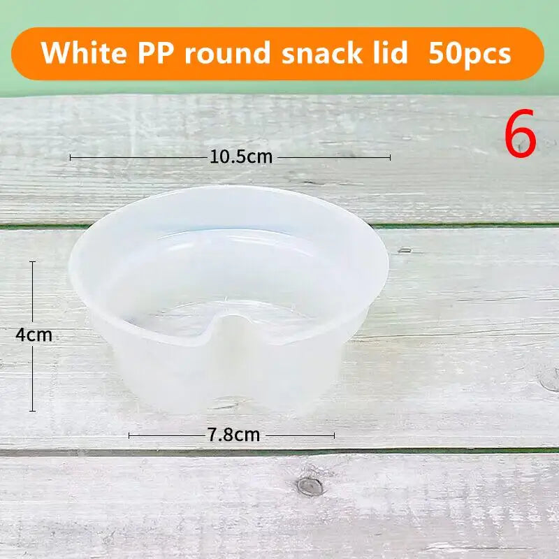 10 Disposable Plastic Cup Drink Snack Bowl Bubble Milk Tea Fruit Qme 6