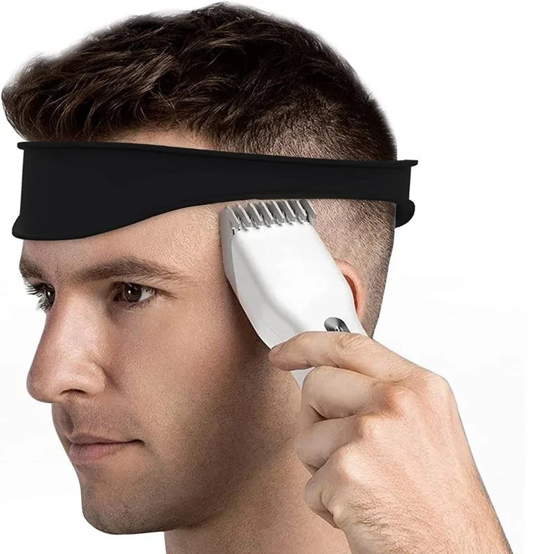 DIY Men Hair Trimming Ruler Curved Headband Styler Barber Comb Beard Qme