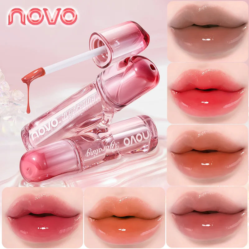 Watery Glassy Lip Gloss Glaze Mirror Shine Lipstick Hydrating Qme