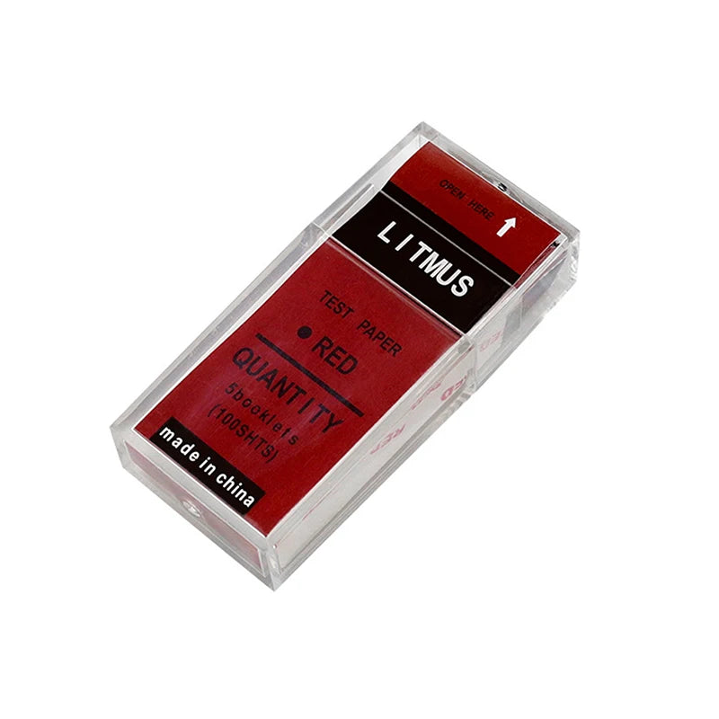 100 Strips Box PH Test Red Blue Litmus Paper Acid Alkali Water Soil Qme Blue
