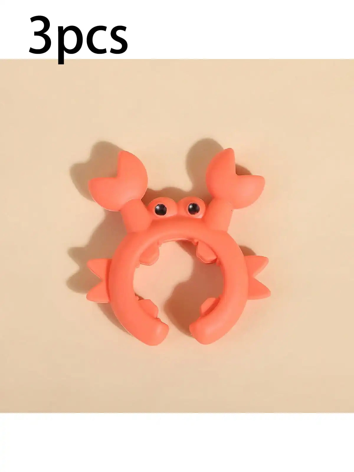 1 2 3 Crab Shaped Silicone Spatula Holder Kitchen Utensil Placement Qme Orange 3pcs