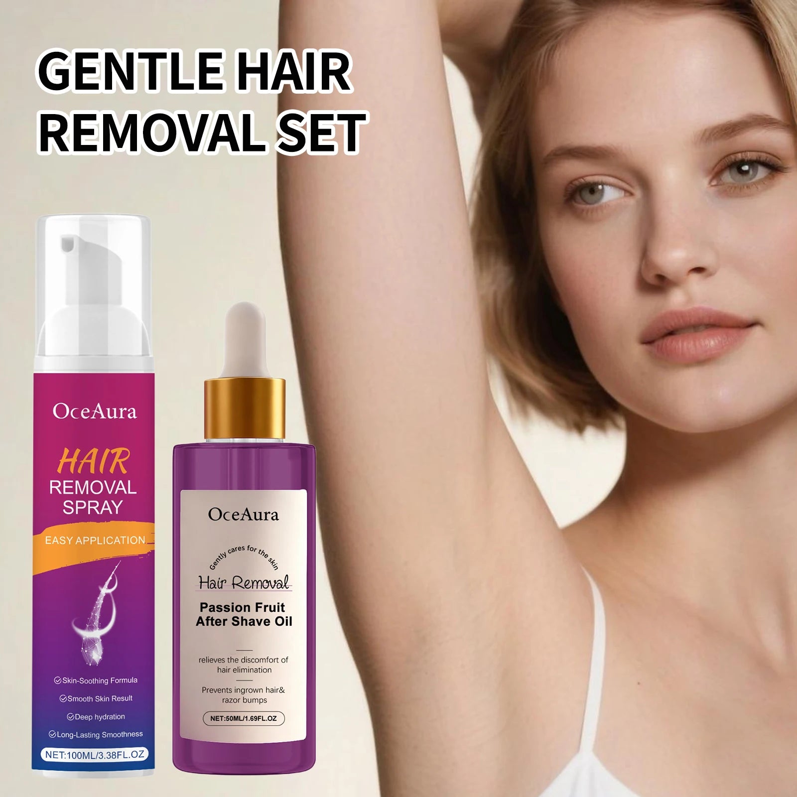 Fast Body Hair Removal Mousse Spray Dissolve Eliminate Armpit Leg Qme