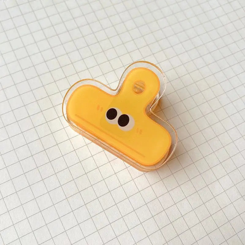 Cartoon Big Eye Binder Clips Cute Vibrant Assorted Colors Bulk School Qme