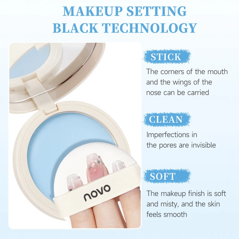 Jelly Setting Powder And Powder-Free Setting Cream Are Long-Lasting, Lightweight, Waterproof, Sweat-Proof And Non-Sticky Qme