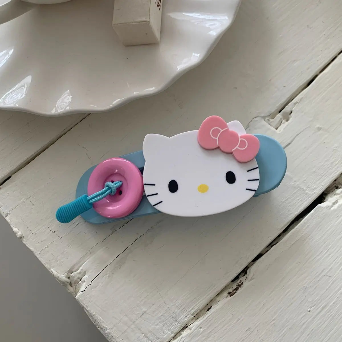Hello Kitty Cartoon-Style Fashion Hair Clips Luxurious Twisted Hair Clips Updo Clips Versatile Hair Accessories Qme 2