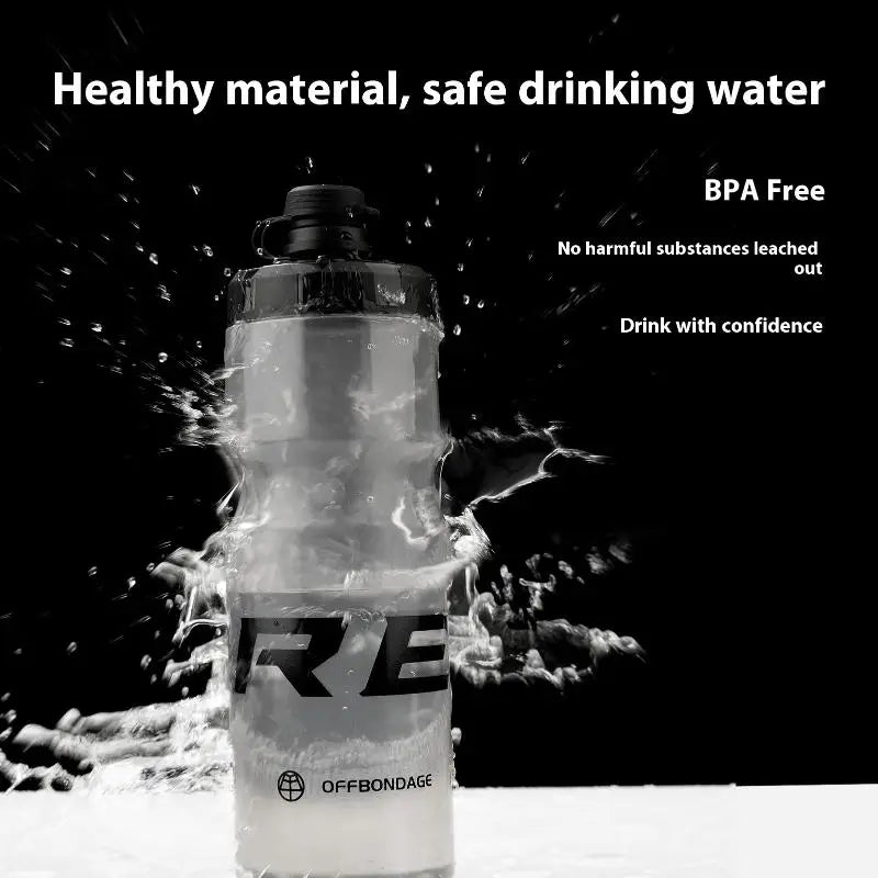 Bike Water Bottle Squeezable Cycling Non-deform Sports Plastic Qme