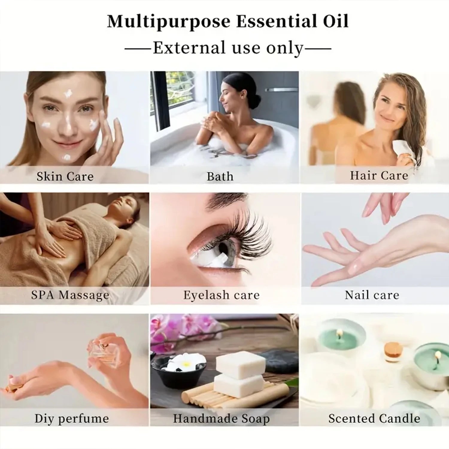 100g Peppermint Essential Oil, Extracted from Natural Plants, Hypoallergenic, Moisturizing Massage Oil Suitable for Men and Women, Hair, Diffusers, and Humidifiers Qme