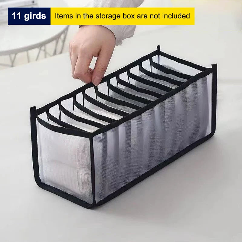 Home Mesh Sock Organizer Box Wardrobe Dormitory Storage Bag 11 7 6 Qme B3