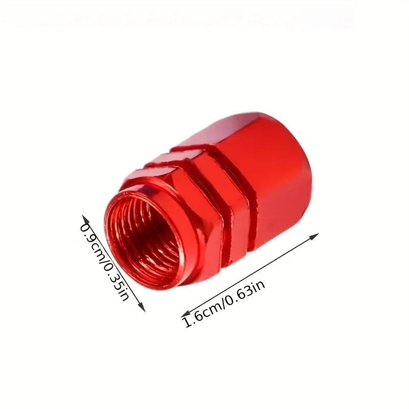 4pcs Car Tire Valve Caps Aluminum Alloy Car Wheel Tire Valve Caps Dustproof Car Motorcycle Truck Bike for USA AIR Valve Caps Qme