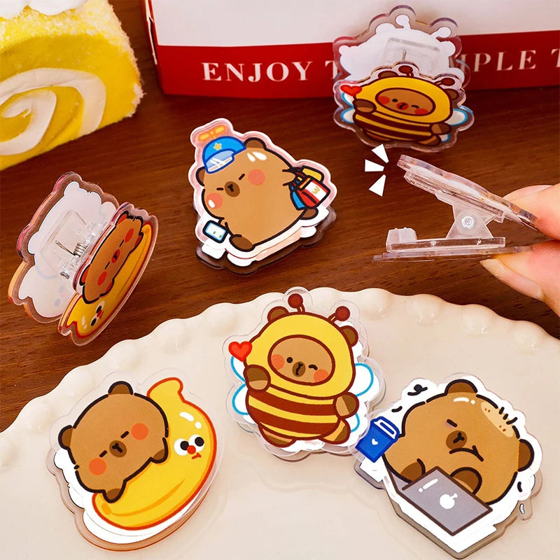 Memo Clip Test Paper Folder Multifunctional Cute Capybara Pp Profile Qme