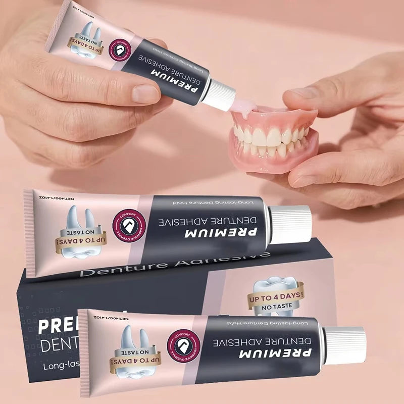 Dental Fixation Adhesive Durable Secure Comfortable Fit Formula Qme