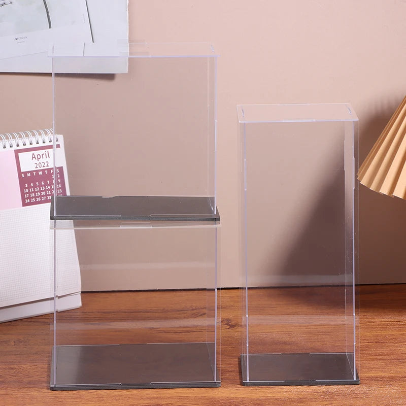 1Pc Transparent Acrylic Display Box Storage Dustproof Protection Display Cabinet Box For Dolls/Toys/Collectibles 22 Sizes Qme
