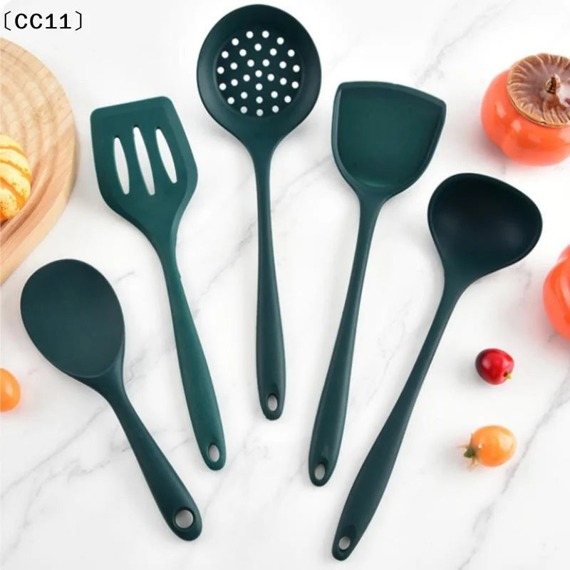 Silicone Kitchenware Soup-spoon Spatula Colander Spoon Kitchen Qme Default Title