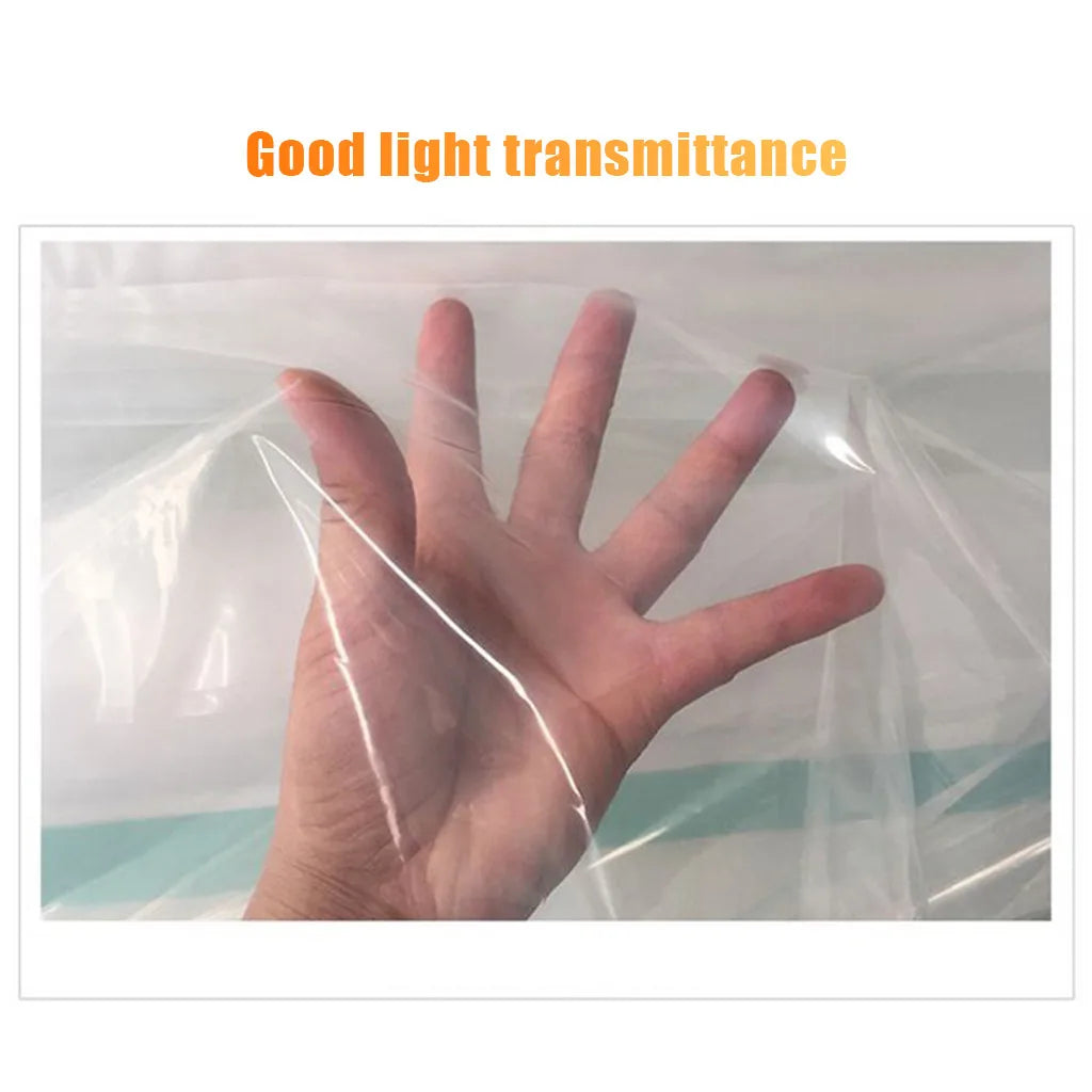 Transparent Hot House Vegetable Greenhouse Agricultural Cultivation Cover Clear Plastic Small Arch Shed Sheeting Dustproof Cloth Qme