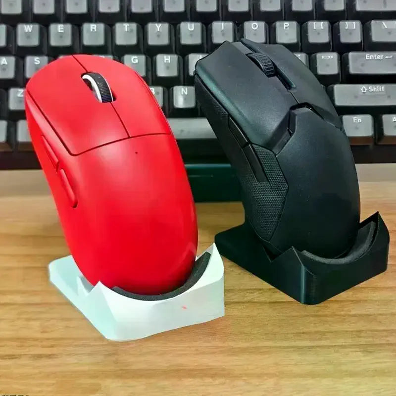 3D Printed Wireless Mouse Stand Durable Non-slip Desktop Monitor Qme