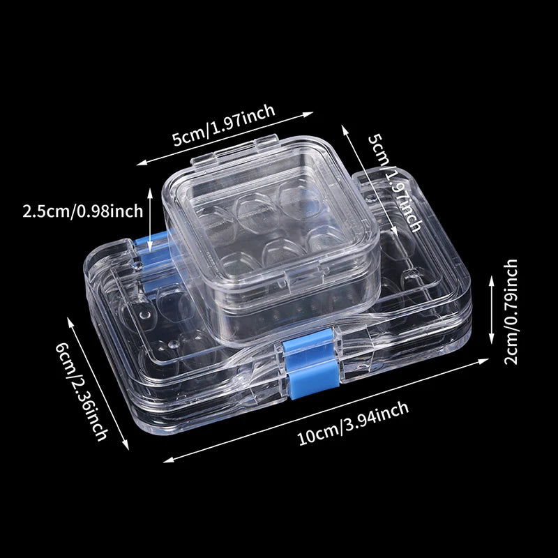 6 16 Grids Dentistry Tooth Box Film Denture Veneers Storage Materials Qme