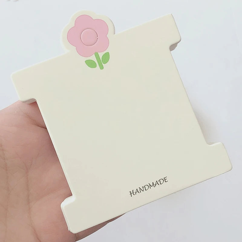 DIY Jewelry Cardboard Package Hair Clips White Craft Hang Tag Carpink Qme