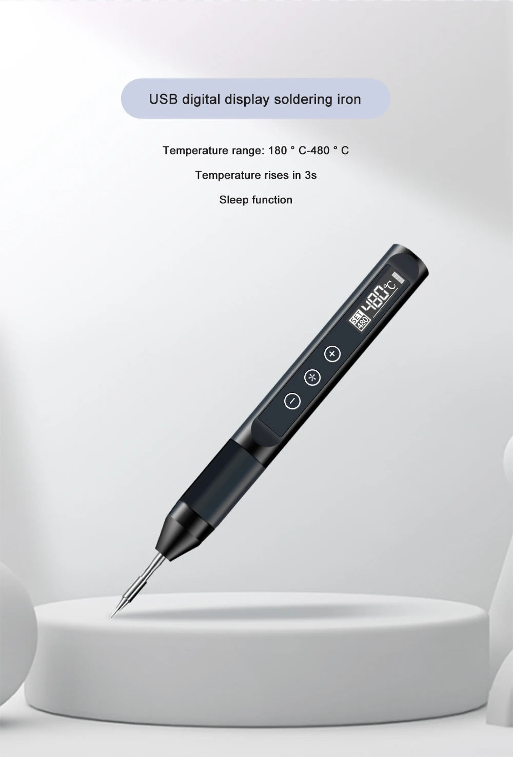 X210 Digital USB Soldering Iron Temperature Adjustable Smart Electric Qme