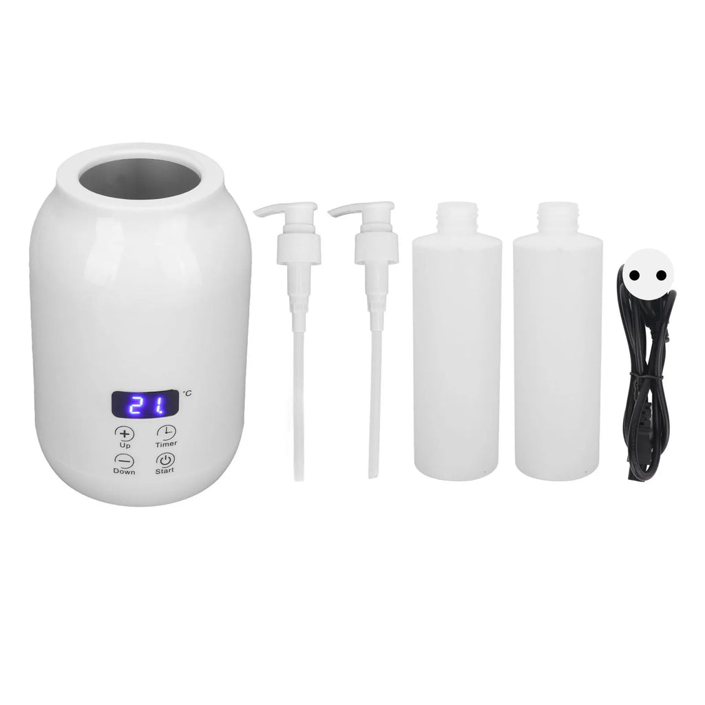 Single Bottle Massage Oil Heater Massage Oil Heater LED Display Touch Control Temperature Adjust Essential Oil Bottle Warmer Qme EU