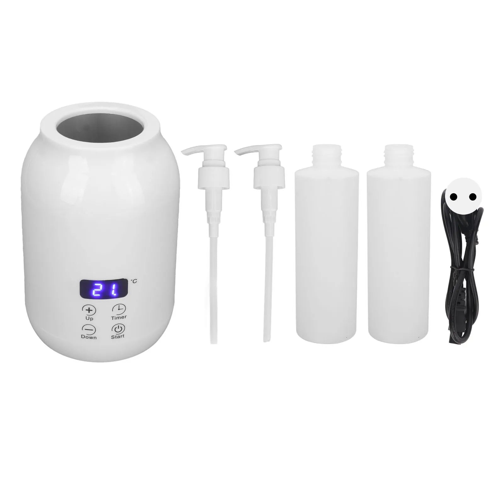 Single Bottle Massage Oil Heater Massage Oil Heater LED Display Touch Control Temperature Adjust Essential Oil Bottle Warmer Qme EU