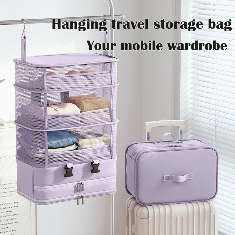 Portable Travel Hanging Organizers Multilayer Clothes Underwear Qme