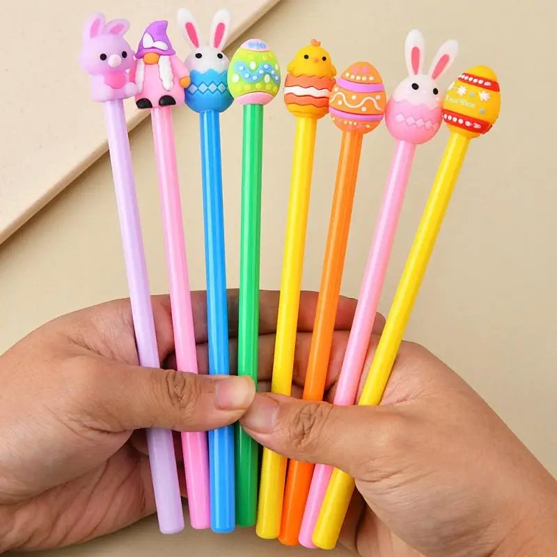 1 5 Easter Cartoon Silicone Rabbit Gel Pen Cute Writing Students Qme