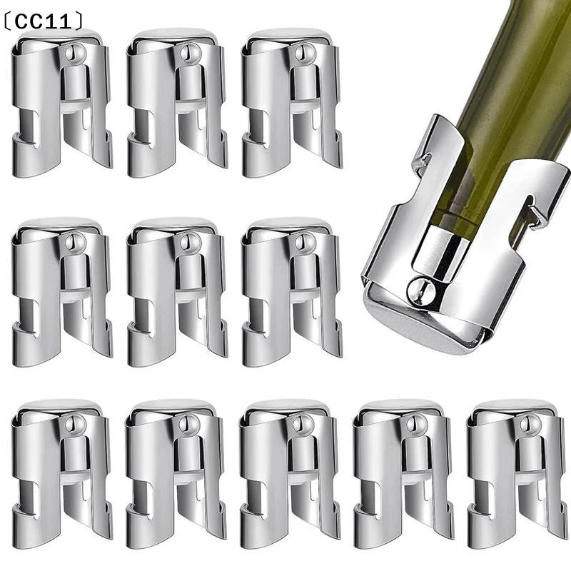Wine Bottle Stopper Beer Cork Plug Stainless Steel Champagne Qme