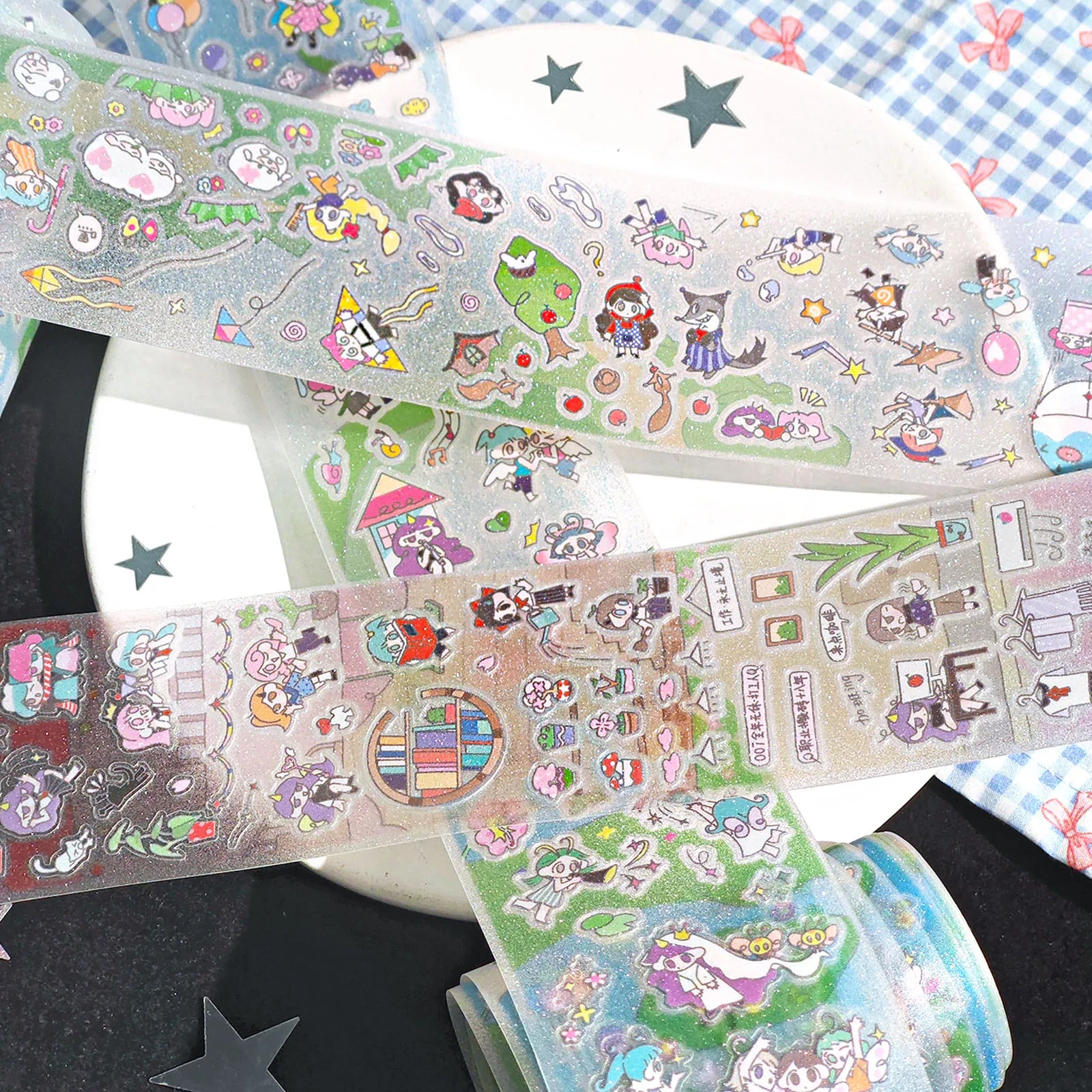 5*320cm Ins Style Cute Y2K Washi Tape Decorative Adhesive Tapes Journal Supplies Washi tape Scrapbooking Stickers Masking Tape Qme
