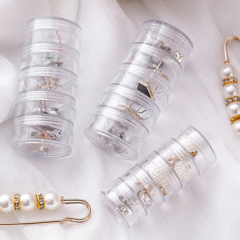 Earrings Nail Storage Plastic Box Display Rack 5th Floor Jewelry Qme